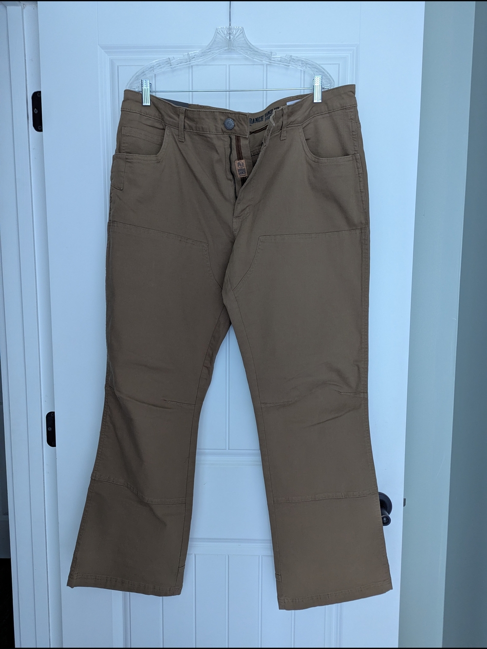 RedHead Ranch Ranch Mens 38x32 Bootcut Work Pants - Tan